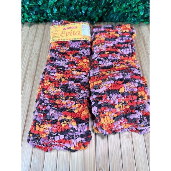 New Evita Knitting Yard Bundle of 2 Bulky 5 Color 62520 Great For Crafts - Picture 4 of 6